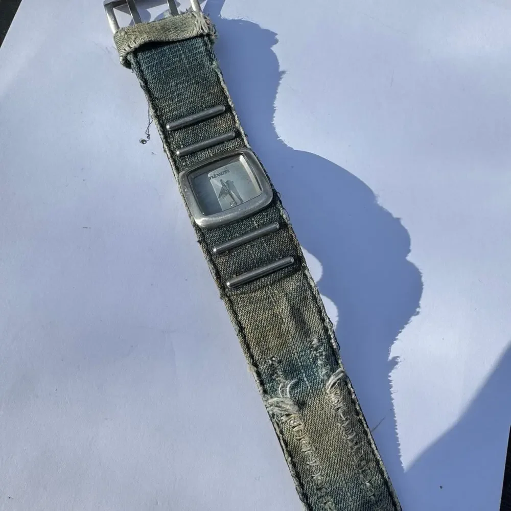 Nixon real diamond denim watch ladies